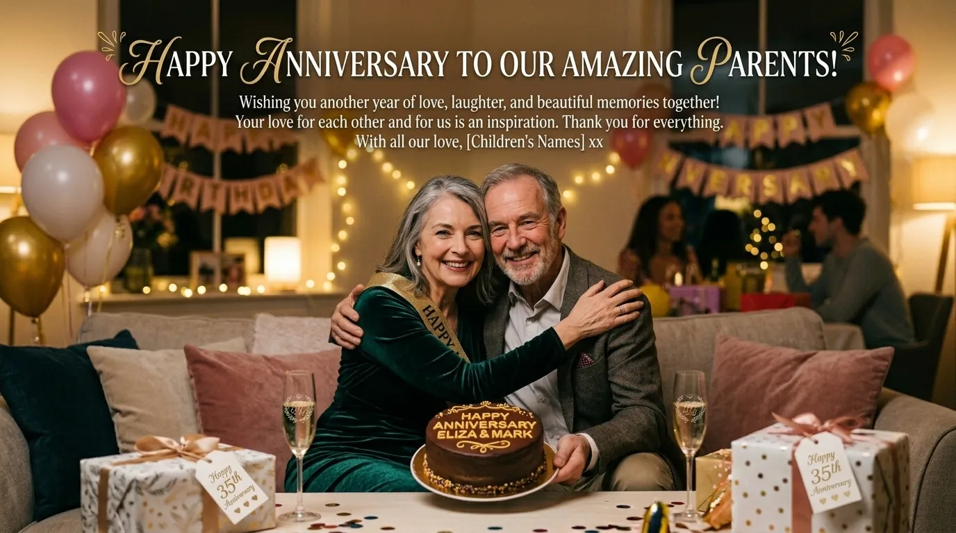 Anniversary Wishes for Parents from Children