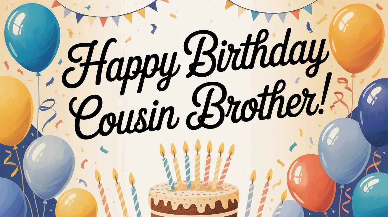 Birthday Wishes for Cousin Brother