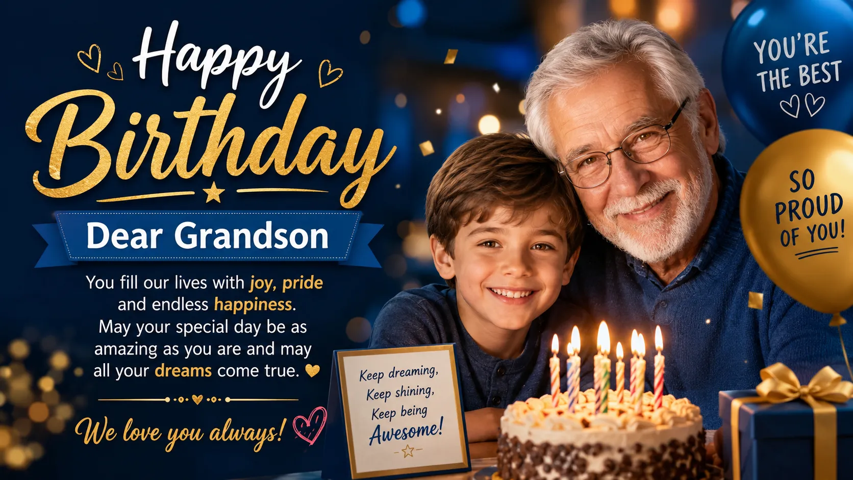 birthday wishes for grandson