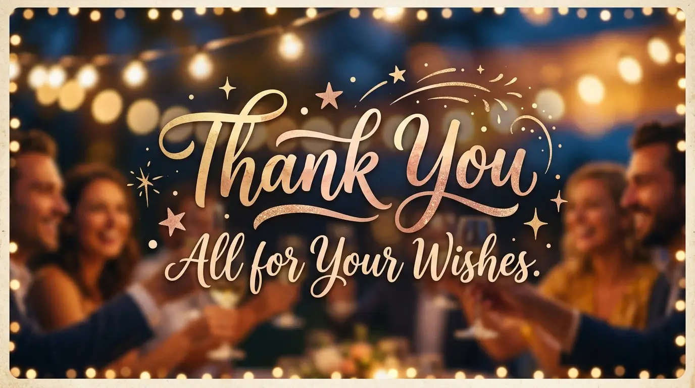 Thank You All for Your Wishes