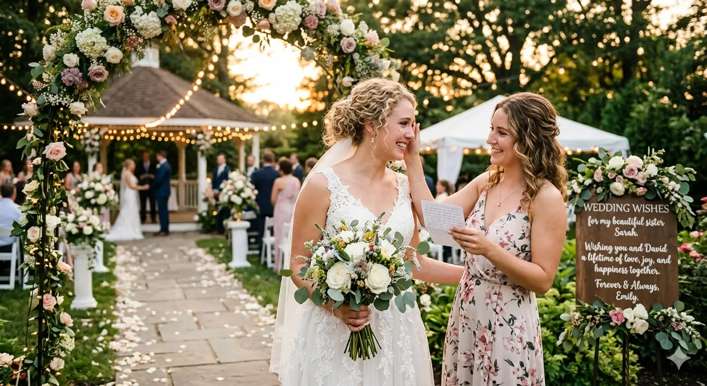 Wedding Wishes for Sister
