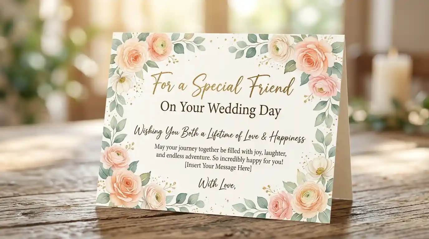 Friend Wedding Wishes
