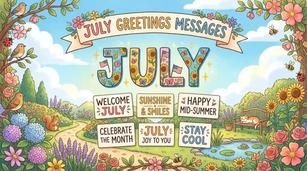 July Greetings Messages