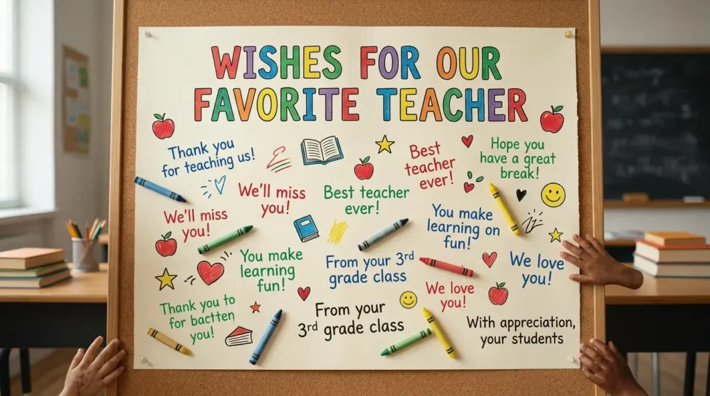 Wishes for Teacher from Students