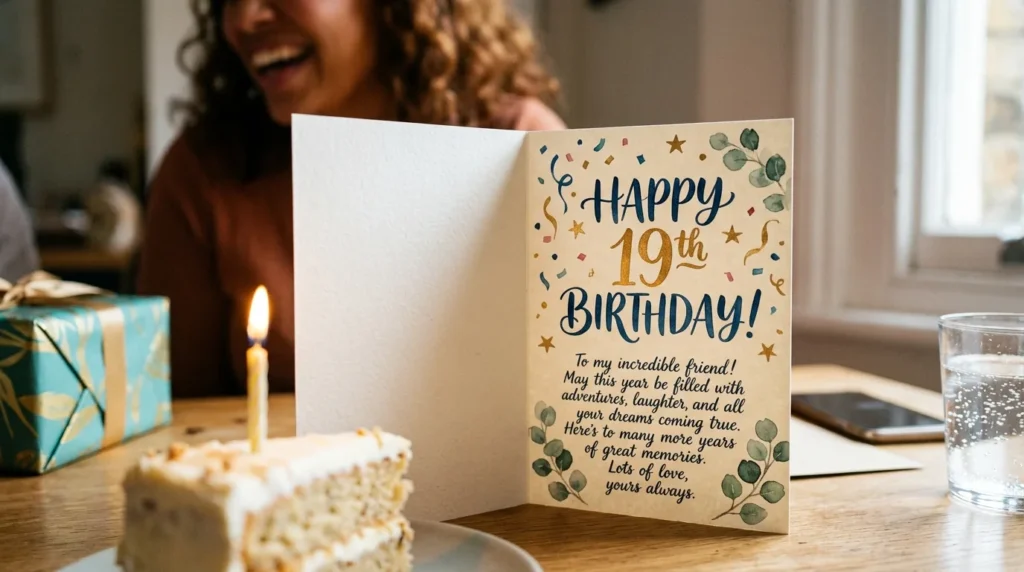 19th Birthday Wishes for Friend