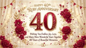 40th Anniversary Wishes