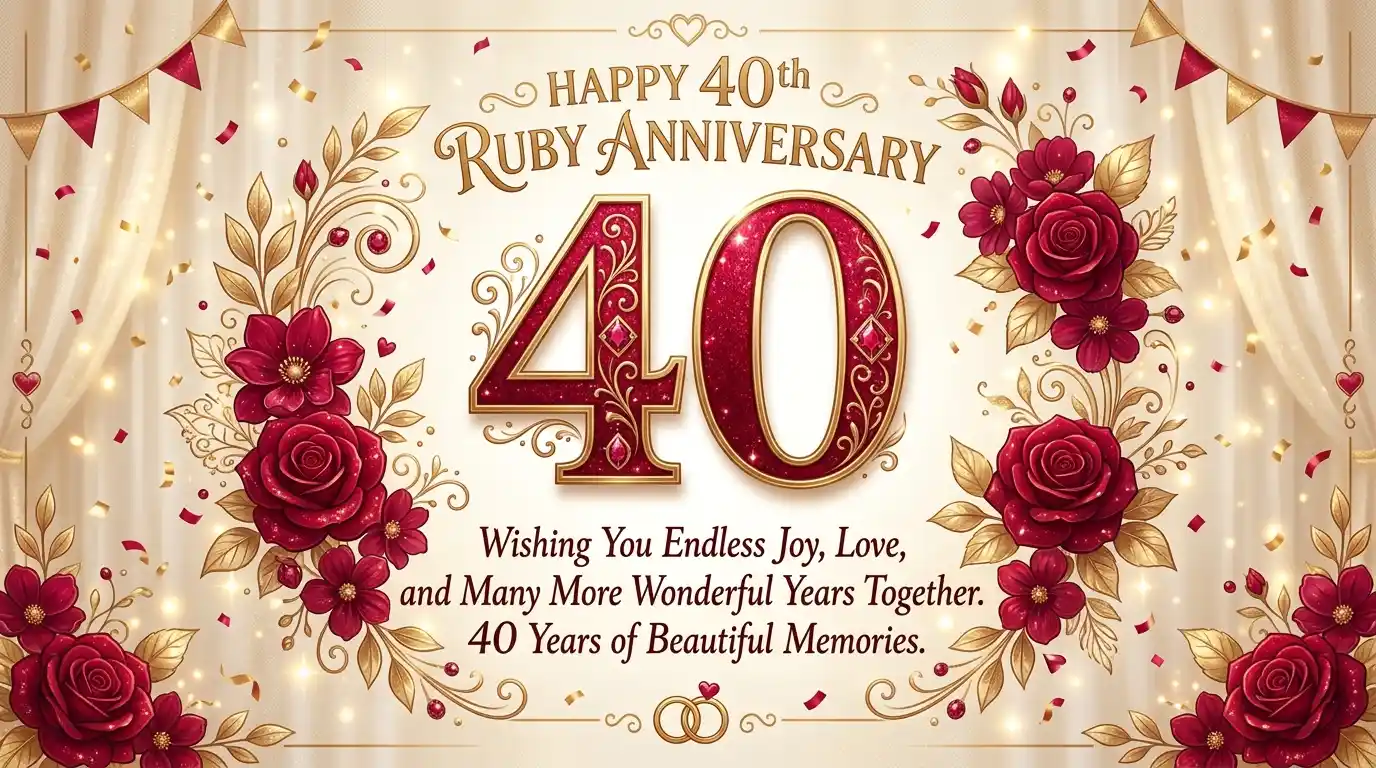 40th Anniversary Wishes