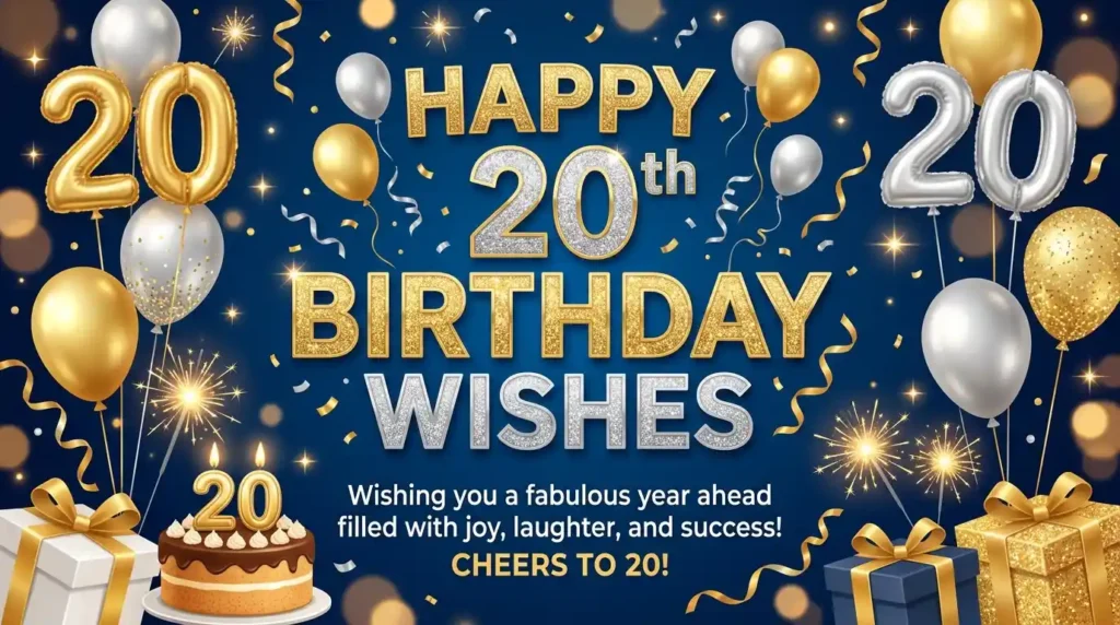 Celebration Happy 20th Birthday Wishes