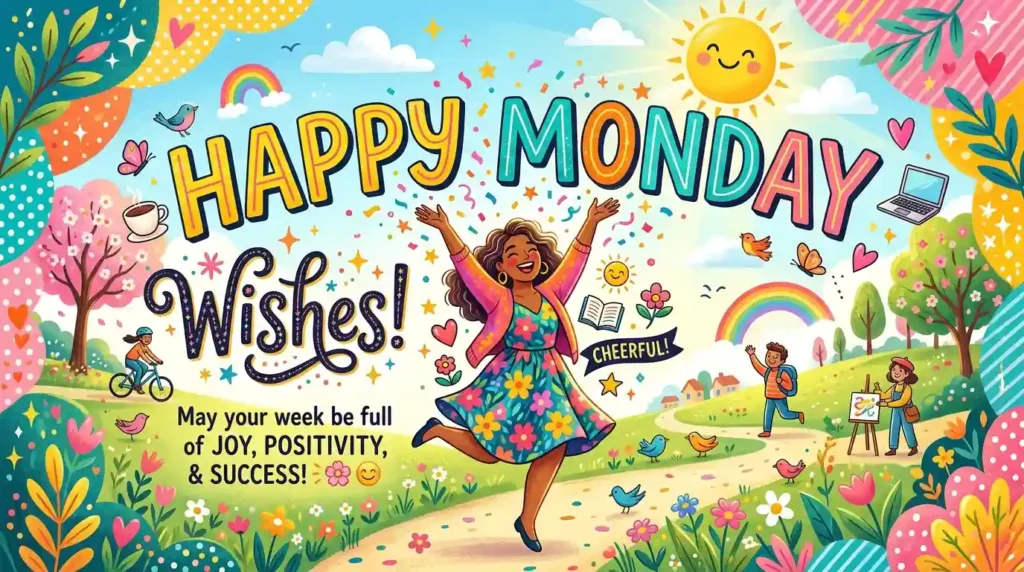 Cheerful Happy Monday Wishes