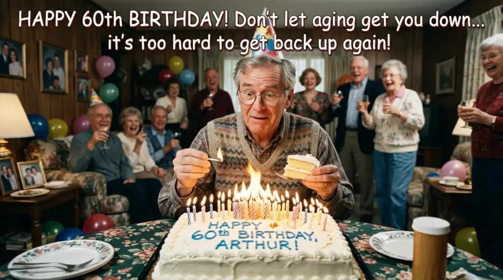 Classic Funny 60th Birthday Wishes