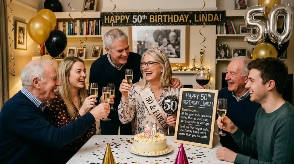 Funny 50th Birthday Wishes for Family