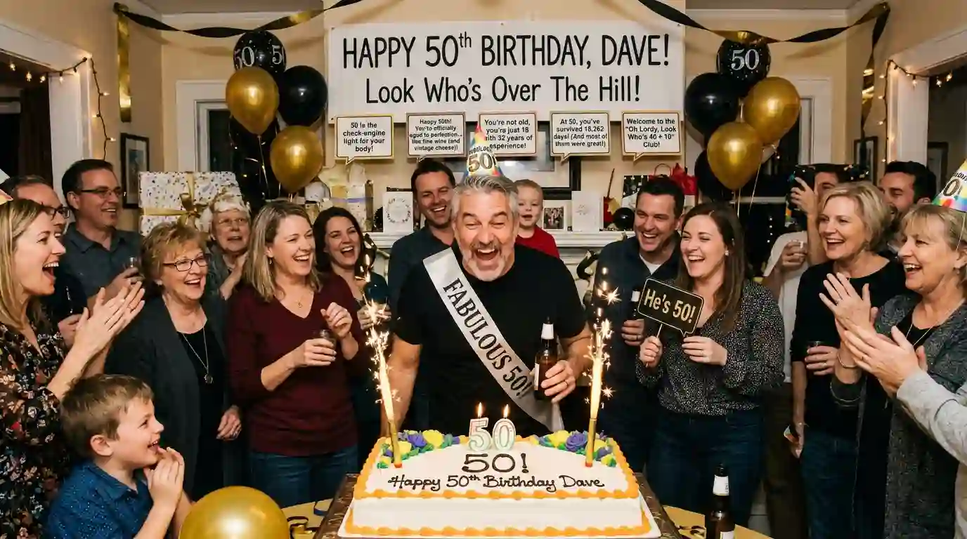 Funny 50th Birthday Wishes