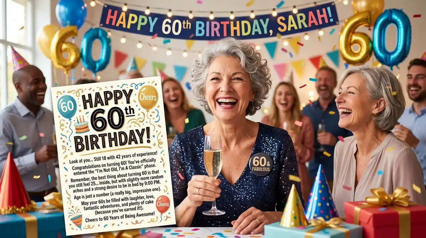 Funny 60th Birthday Wishes