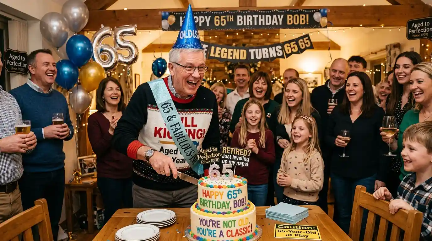 Funny 65th Birthday Wishes