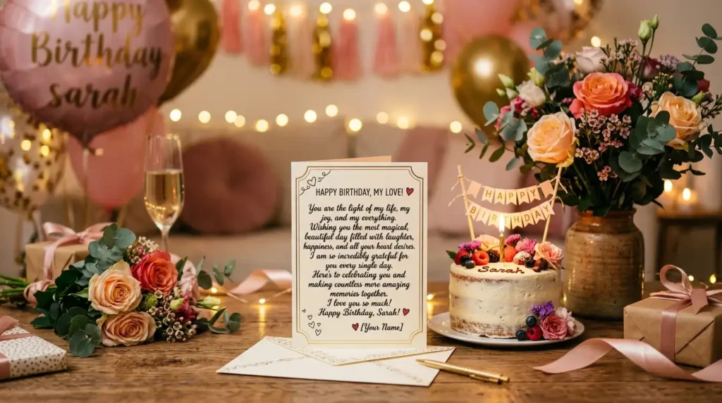 GF Birthday Wishes in English