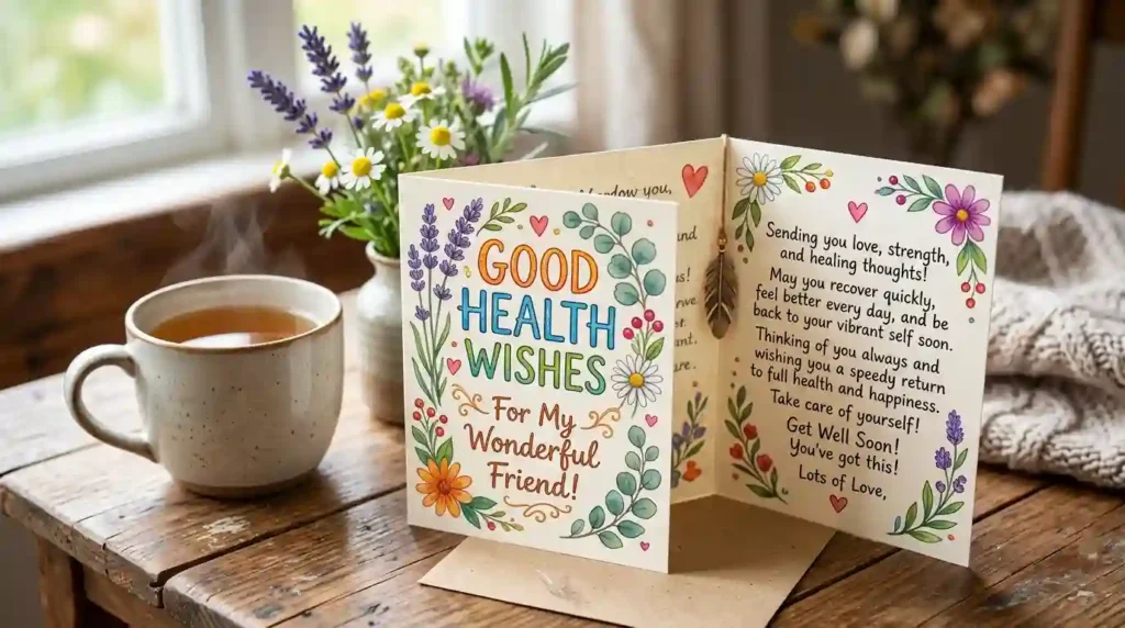 Good Health Wishes for Friend