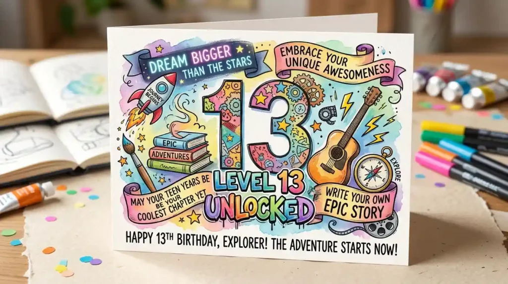 Happy 13th Birthday Wishes in English