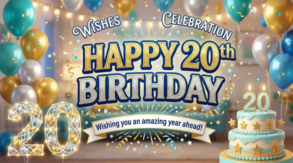 Happy 20th Birthday Wishes