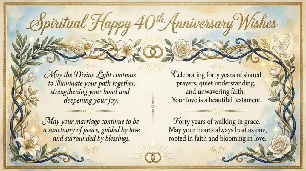 Happy 40th Anniversary Wishes