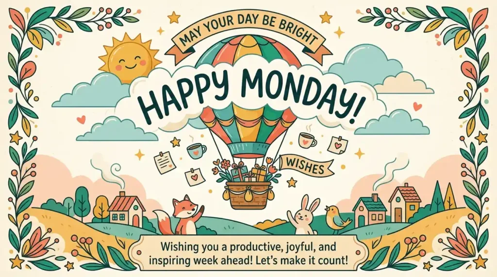Happy Monday Wishes Images