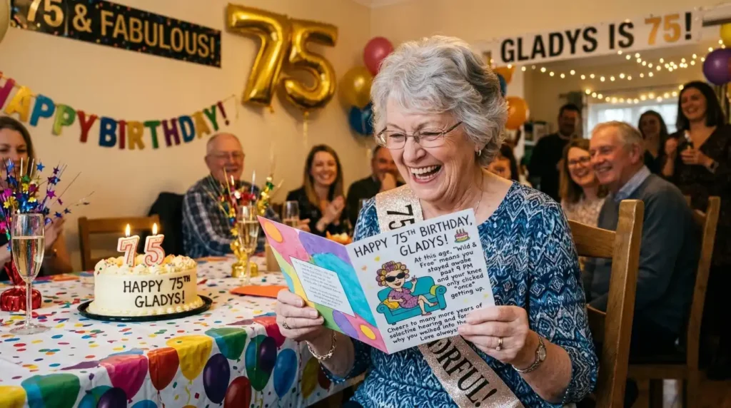 Purely Hilarious 75th Birthday Wishes
