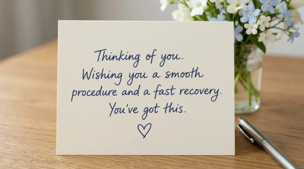 Short Message Before Surgery