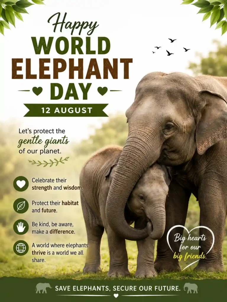 Inspirational World Elephant Day Wishes